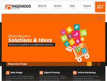 Tablet Screenshot of ingeniousdigital.com